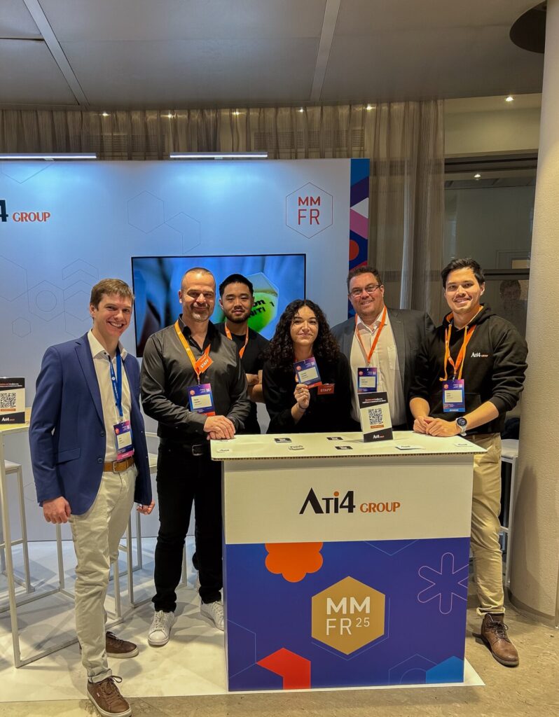 Photo de l'équipe ATI4 au Meet Magento France 2025.