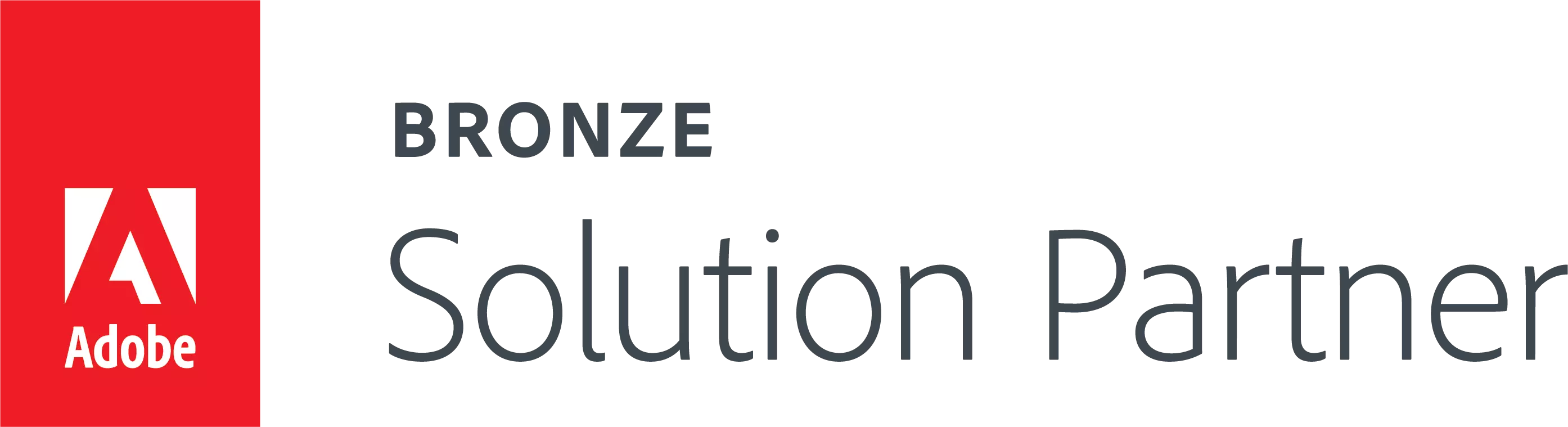 Logo Adobe Bronze Solution Partner.
