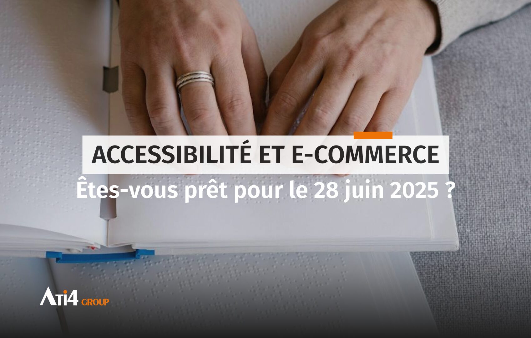 Cover pour l'article au sujet de l'accessibilité dans un cadre de projet e-commerce.