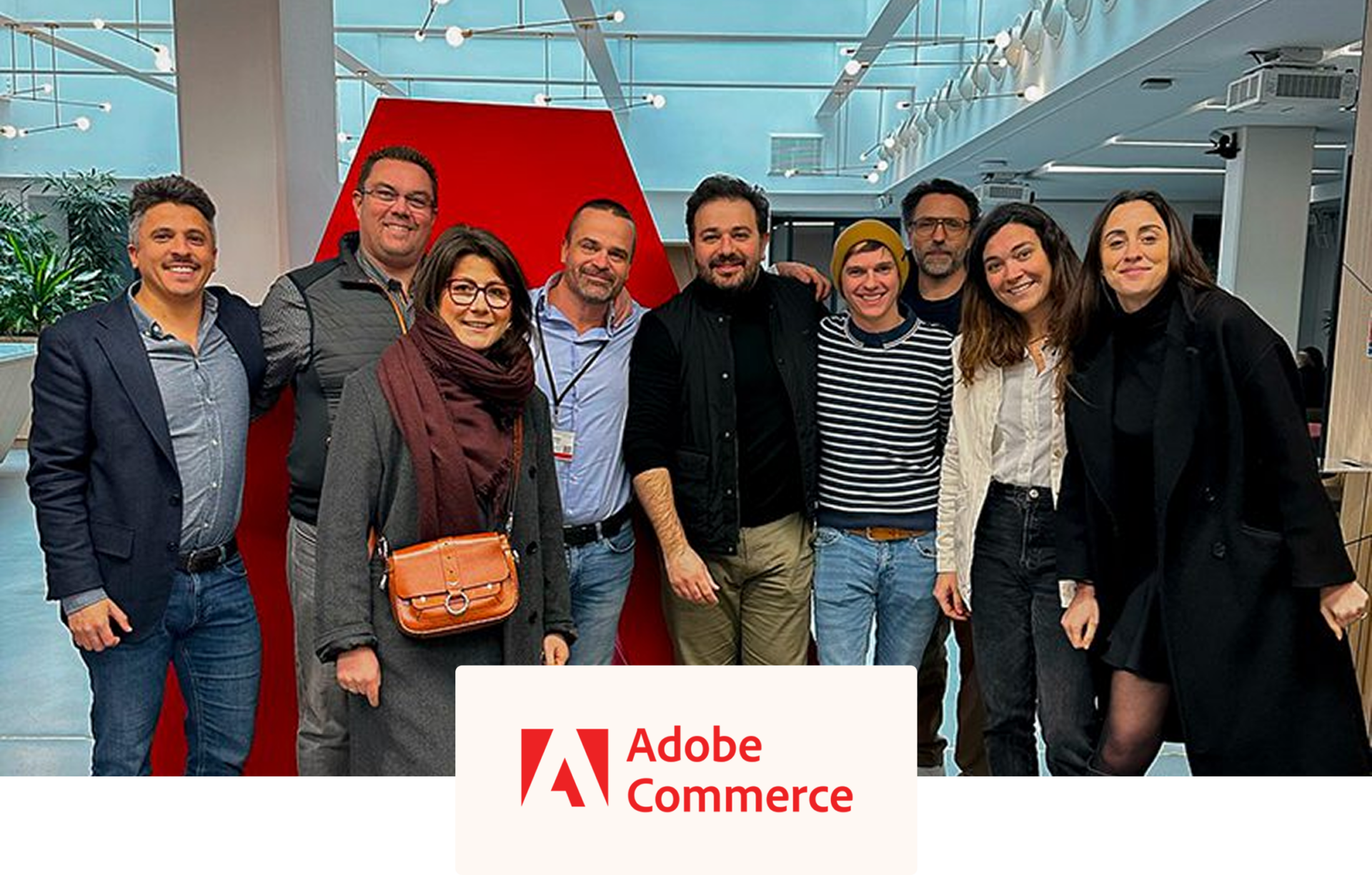 Image promotionnelle pour la page Adobe Commerce.