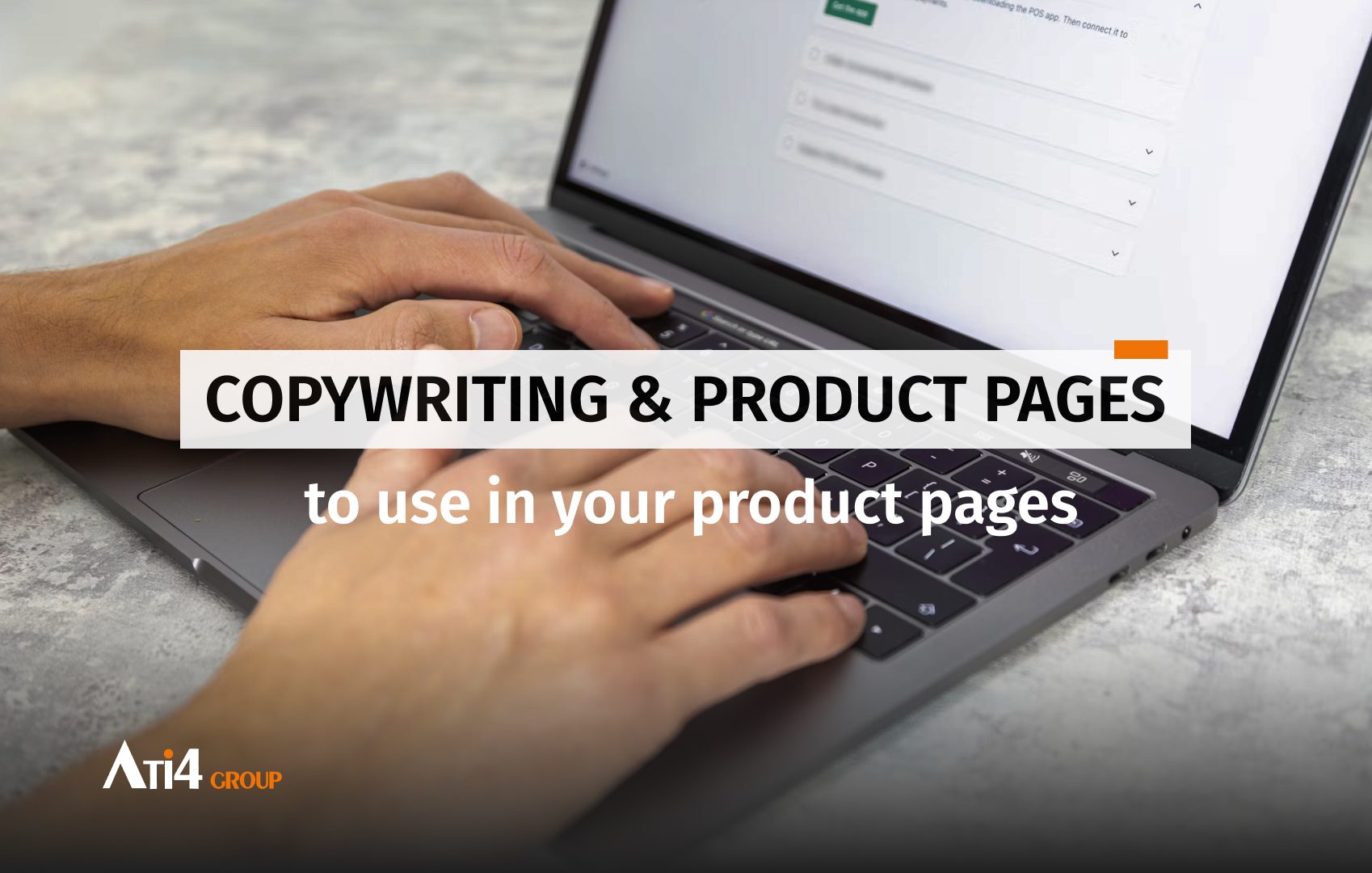 Cover for the article about Copywriting in e-commerce.