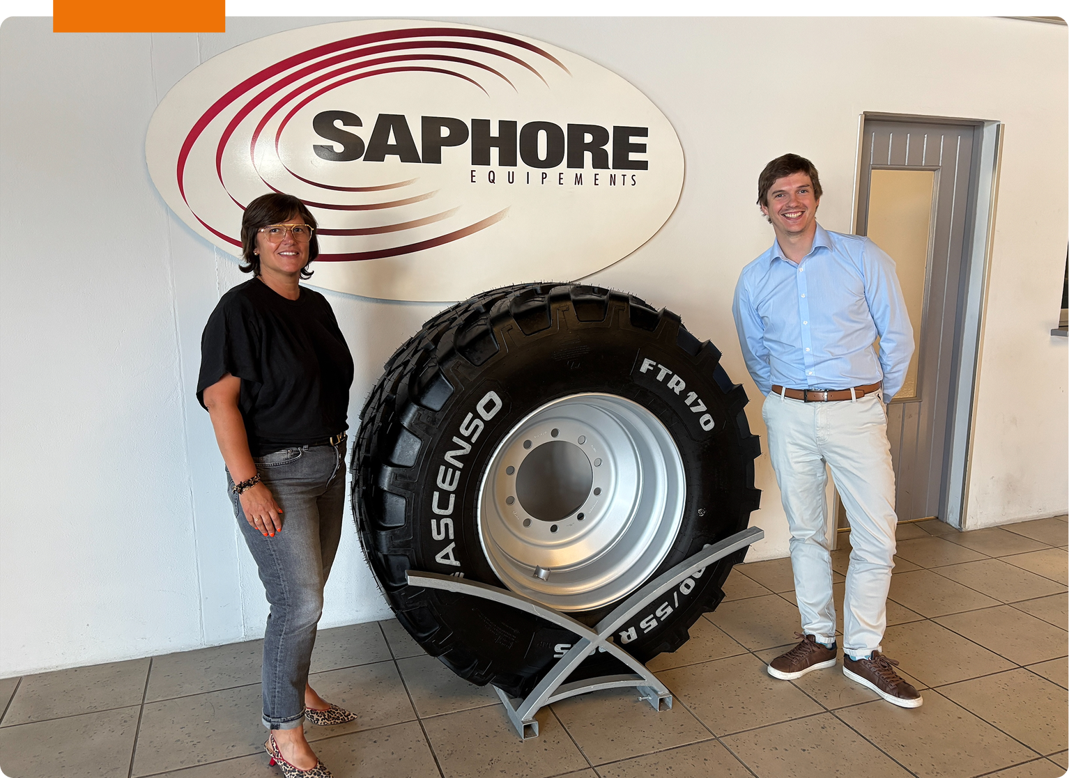 Photo de Joris, avec Dominique de Saphore Equipements