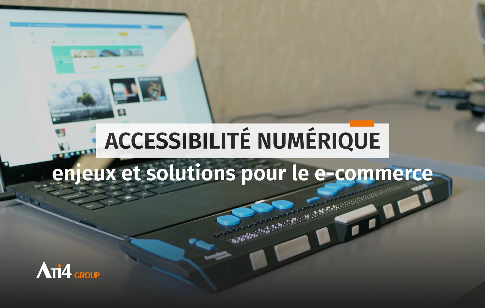 Couverture de l'article au sujet de l'accessibilité numérique dans le e-commerce.