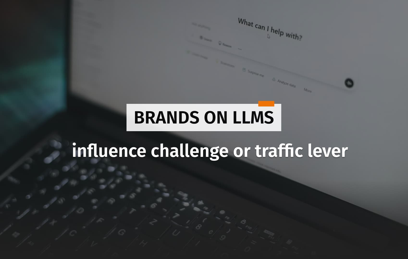 Cover for the article about a brand in LLMs.