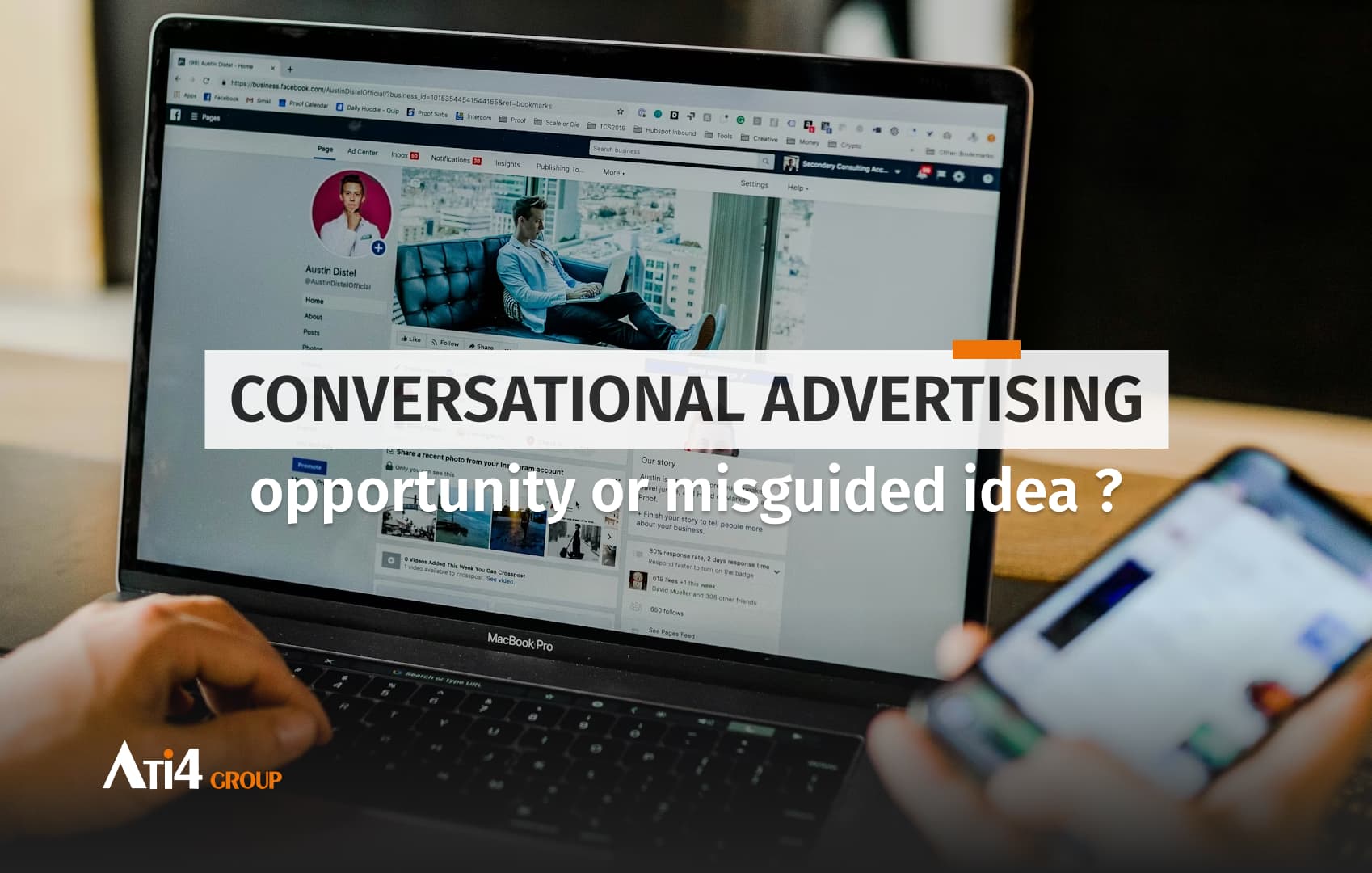 Cover for the article about conversational advertising.