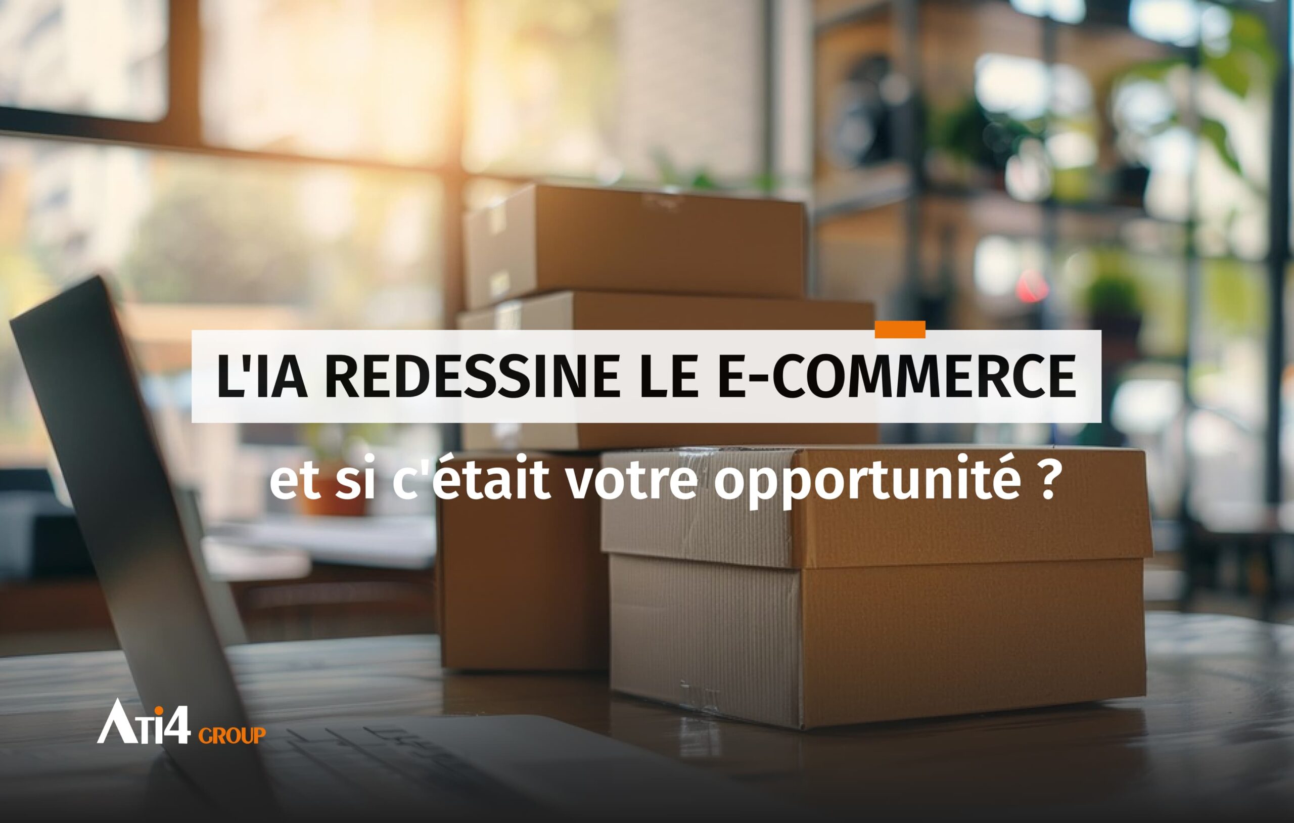 Couverture pour l'article au sujet de l'IA qui redéfinit le e-commerce classique.