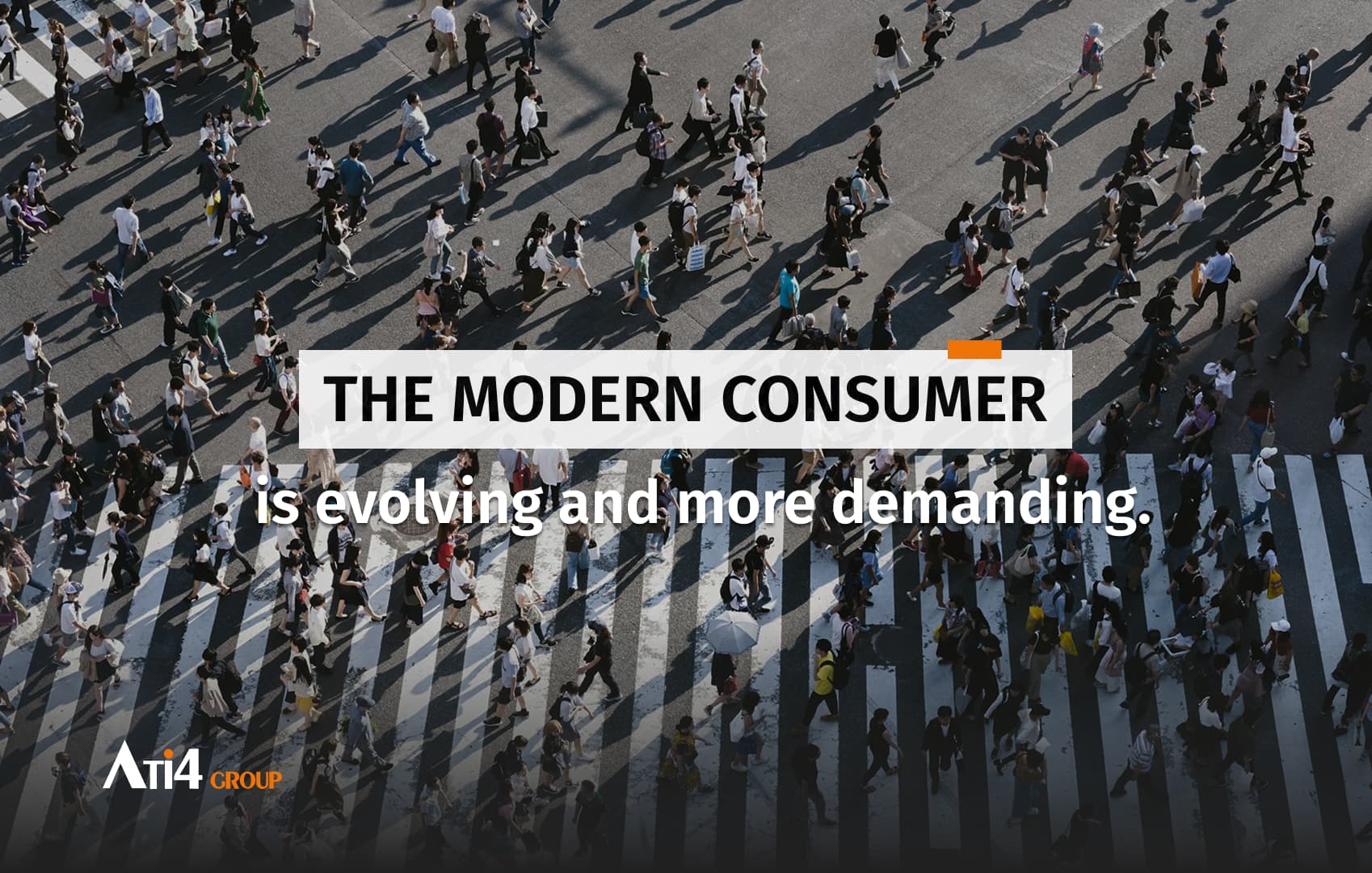 Cover for the article about the modern consumer and its evolution.