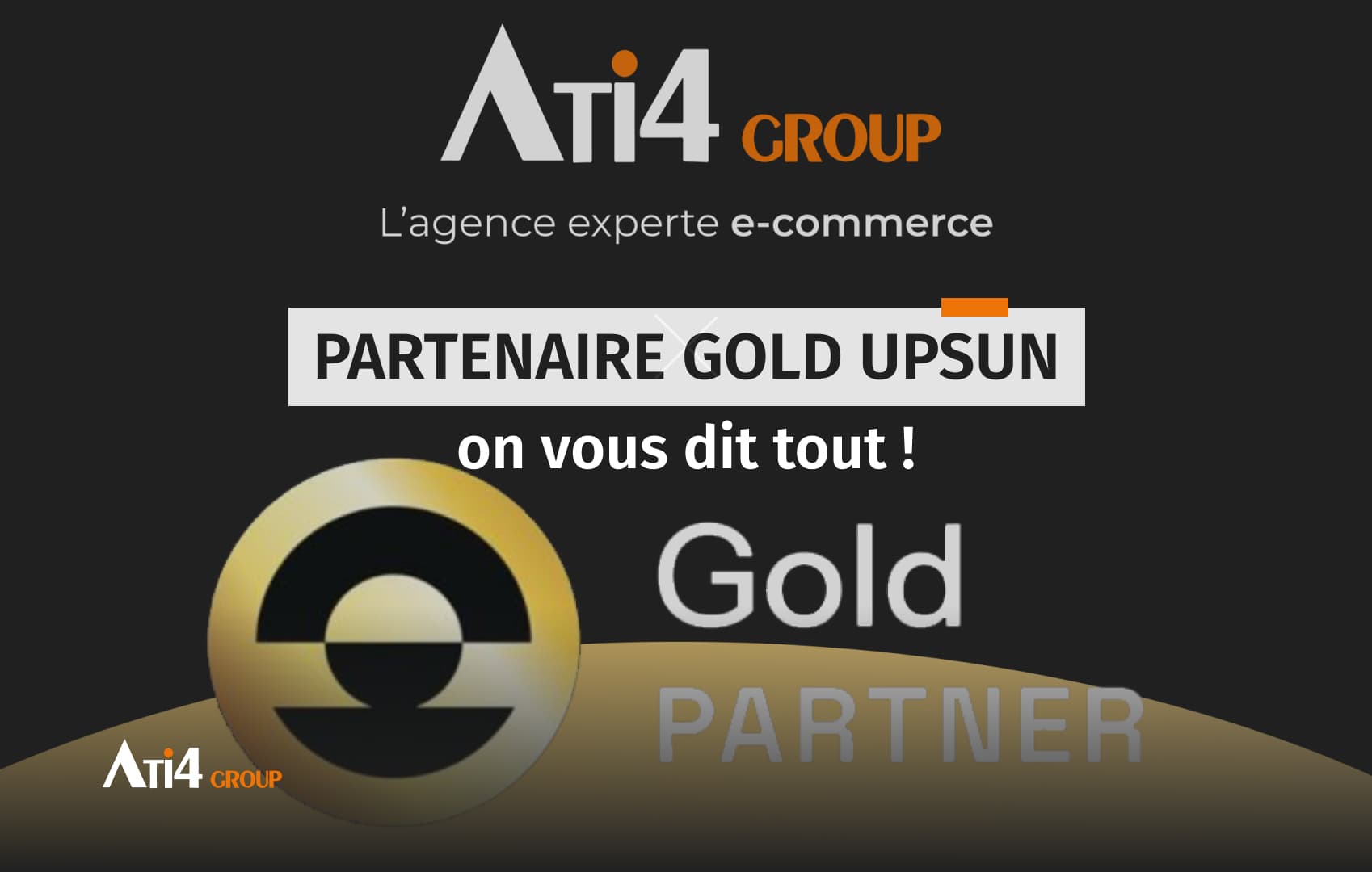 Couverture pour l'article au sujet de notre partenariat Gold avec Upsun.