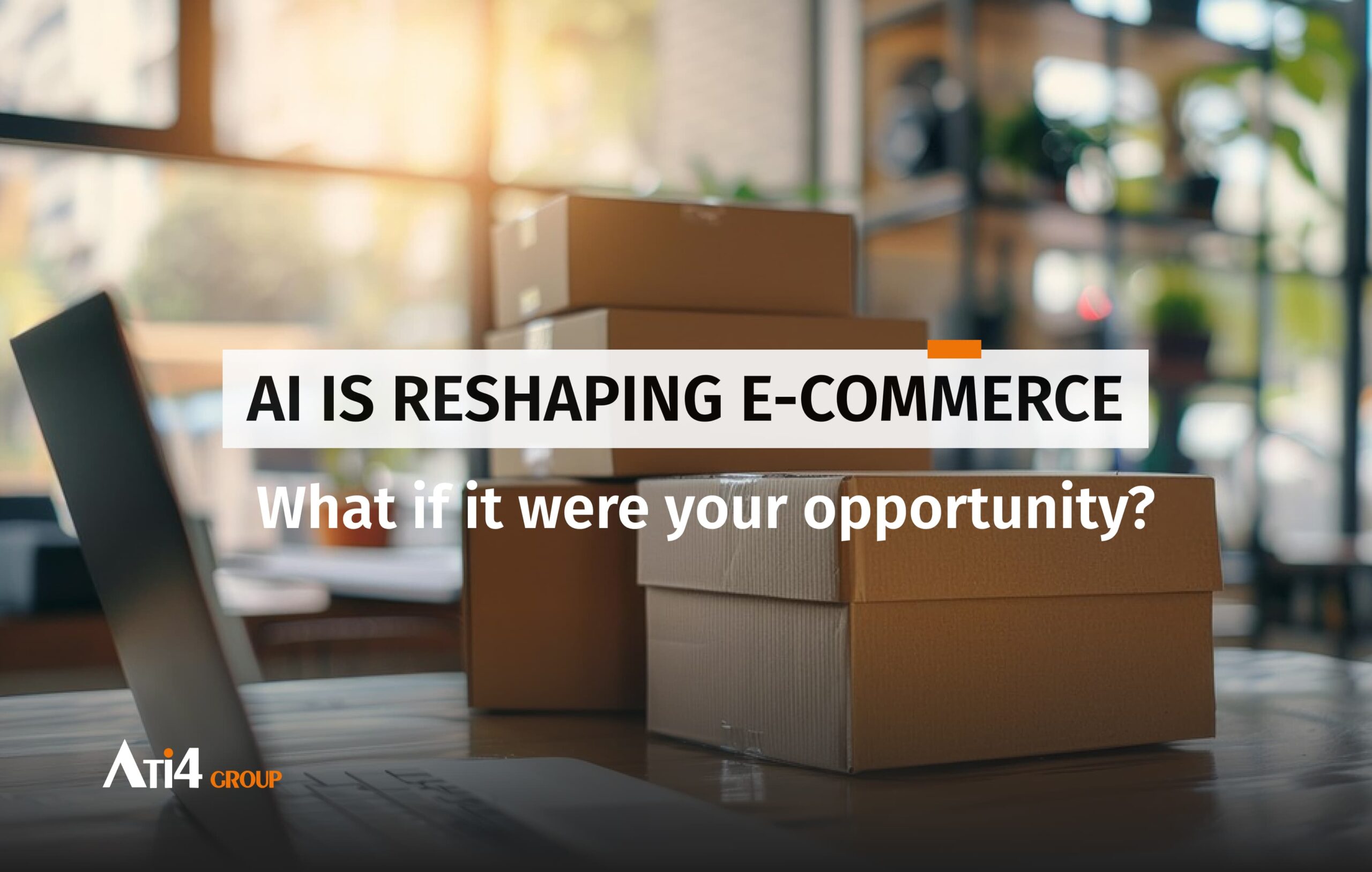 Cover for the article about how AI is reshaping e-commerce