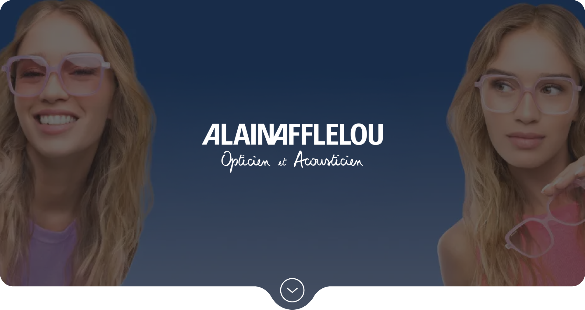 Header pour le projet Afflelou.