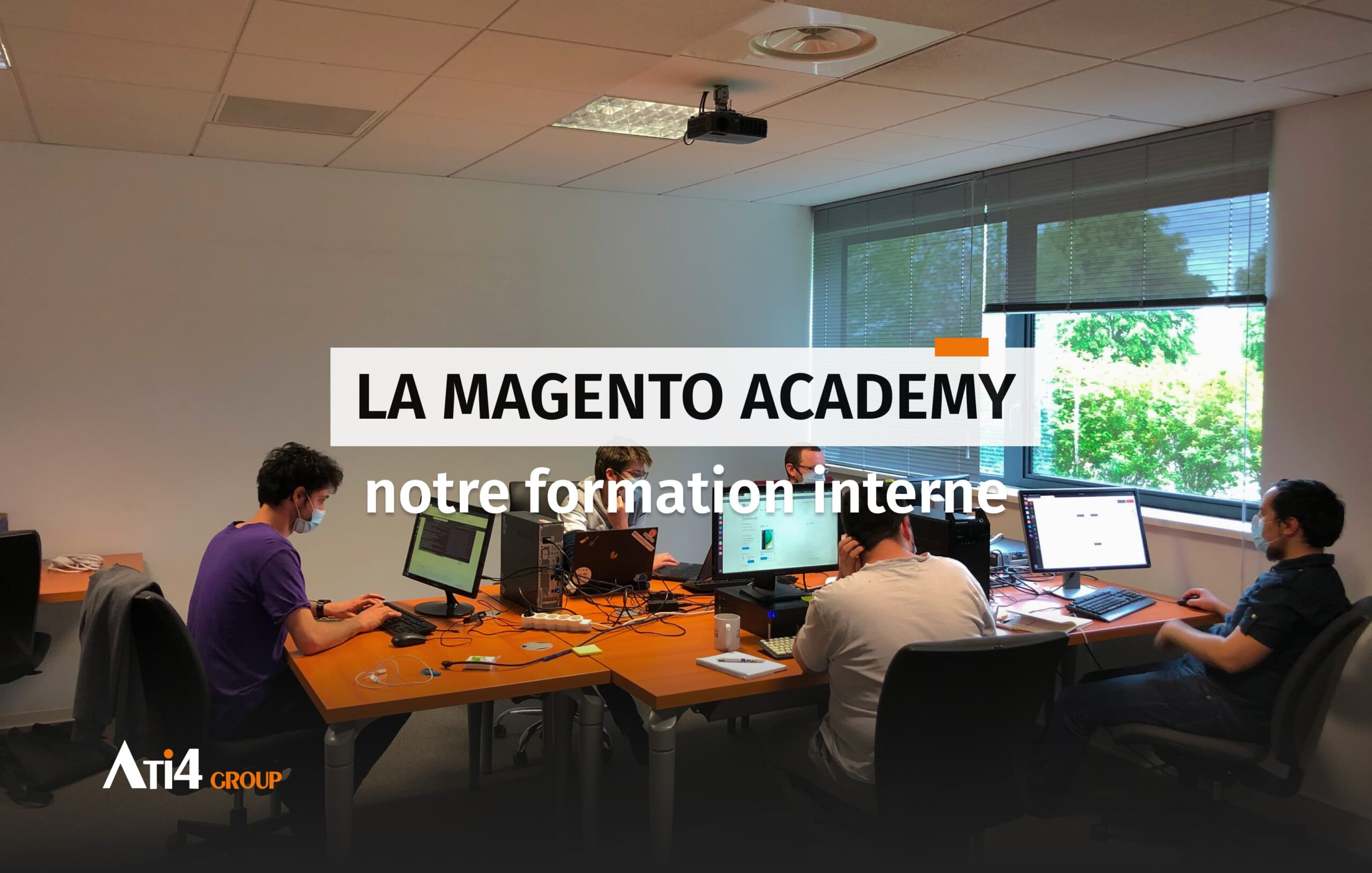 Couverture pour l'article au sujet de la Magento Academy.