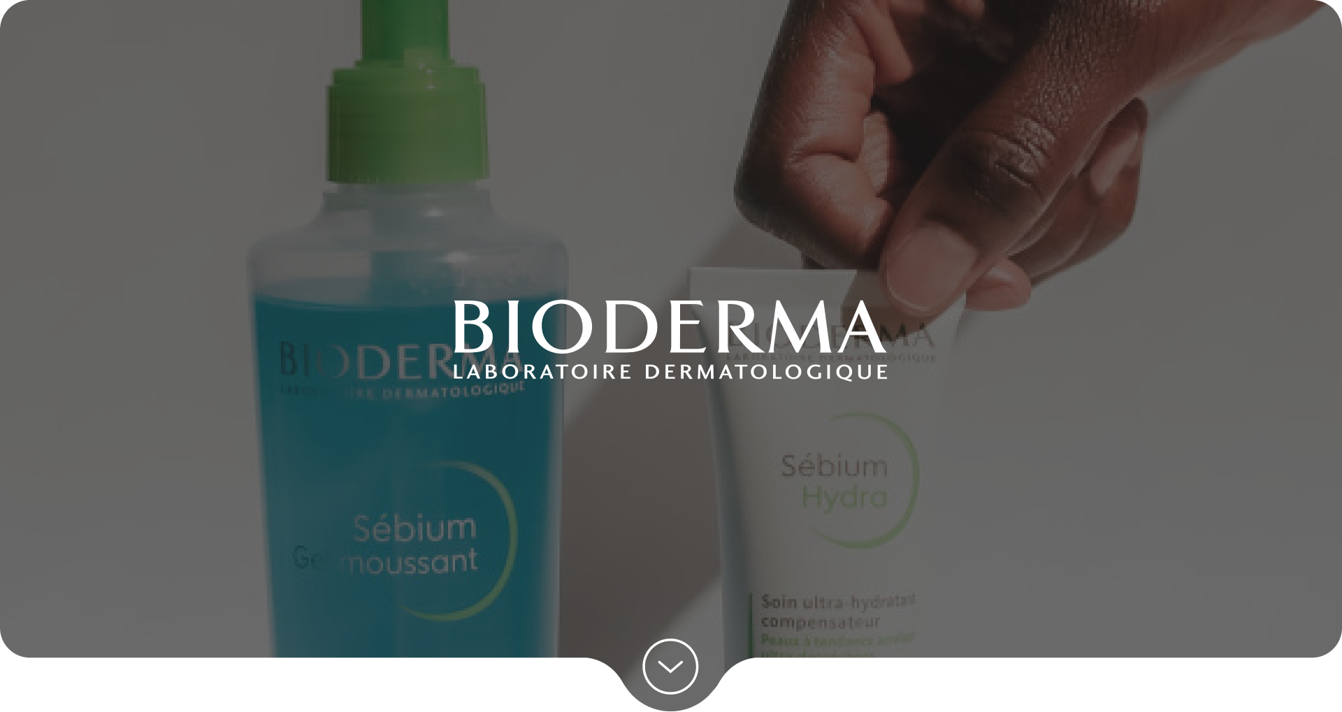 Header pour la fiche client Institut Esthederm.