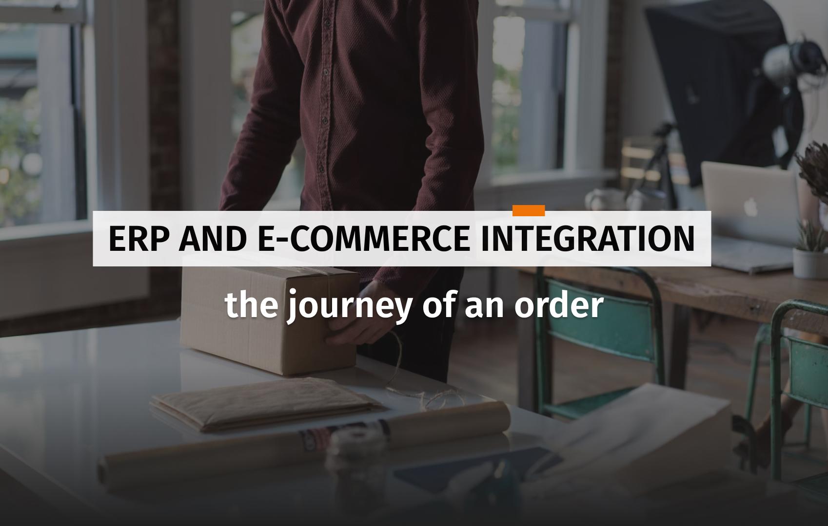 Cover for the article about ERP and e-commerce