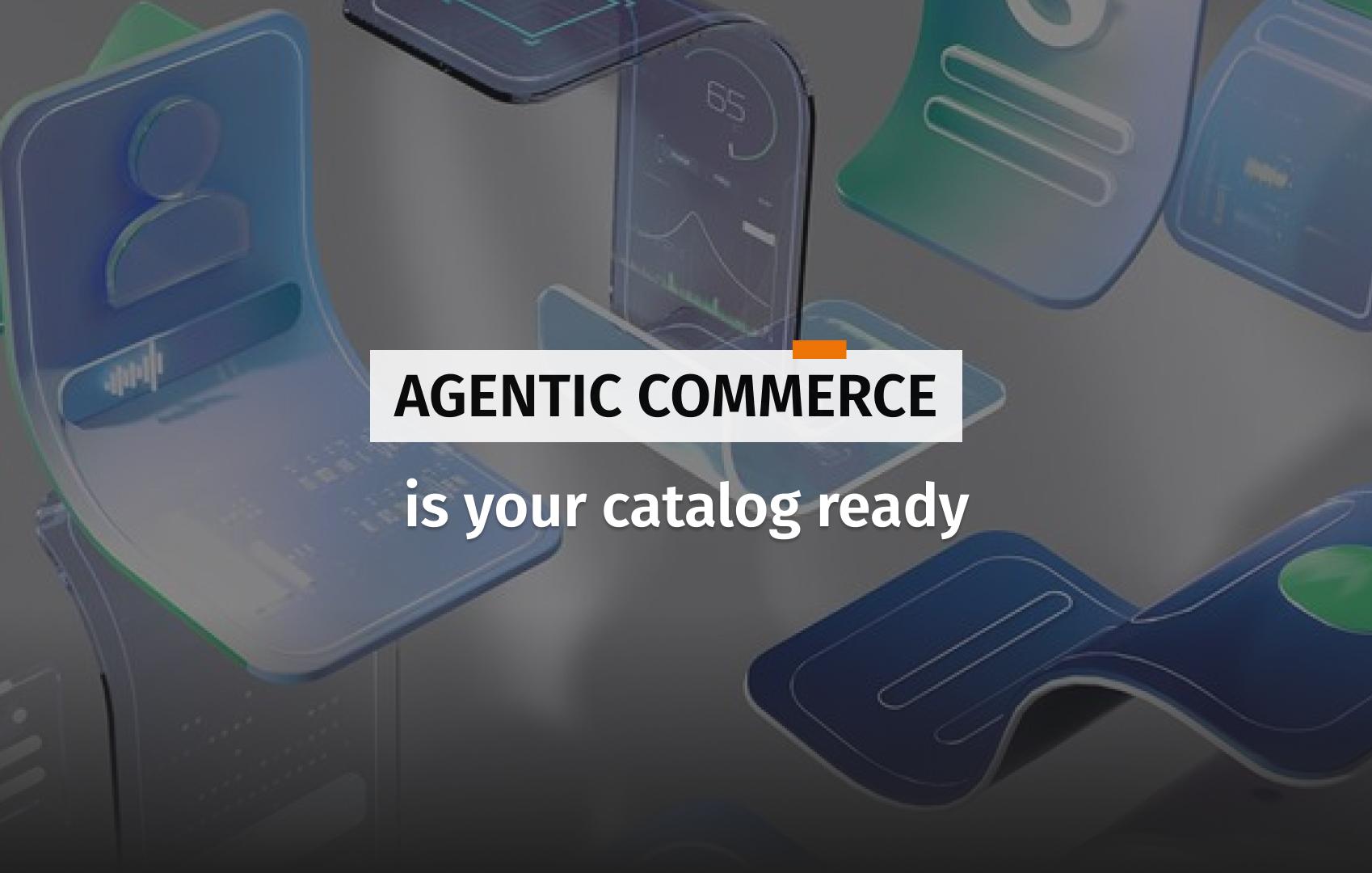 Cover for the article about your e-commerce catalog being ready for the agentic commerce.