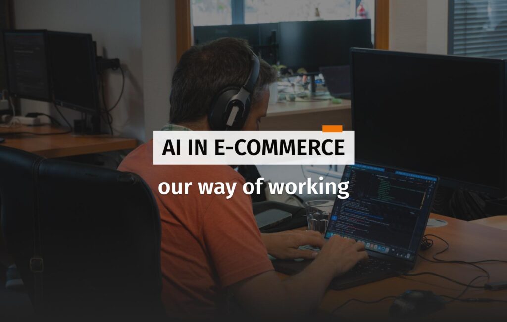 Cover for the article about AI in e-commerce.